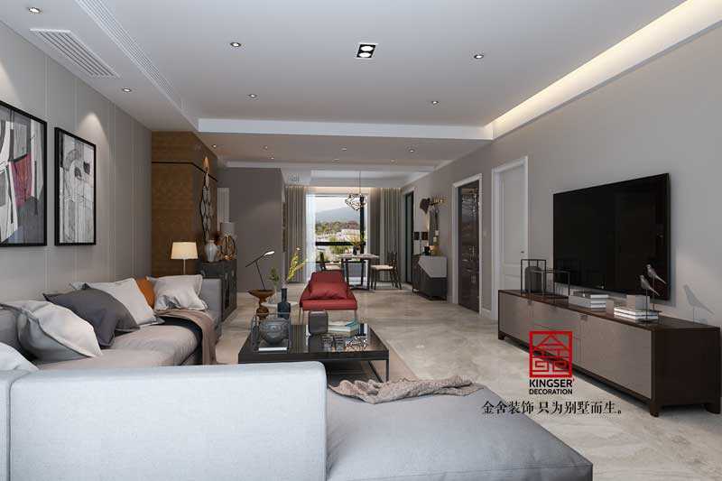 鑫界王府168平米簡約風格裝修效果圖