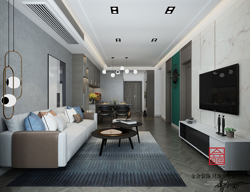 東南智匯城90平米現代簡約裝修效果圖