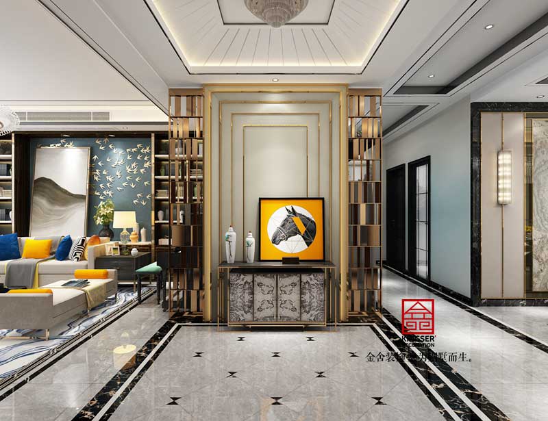 榮盛華府裝修-港式風格-玄關