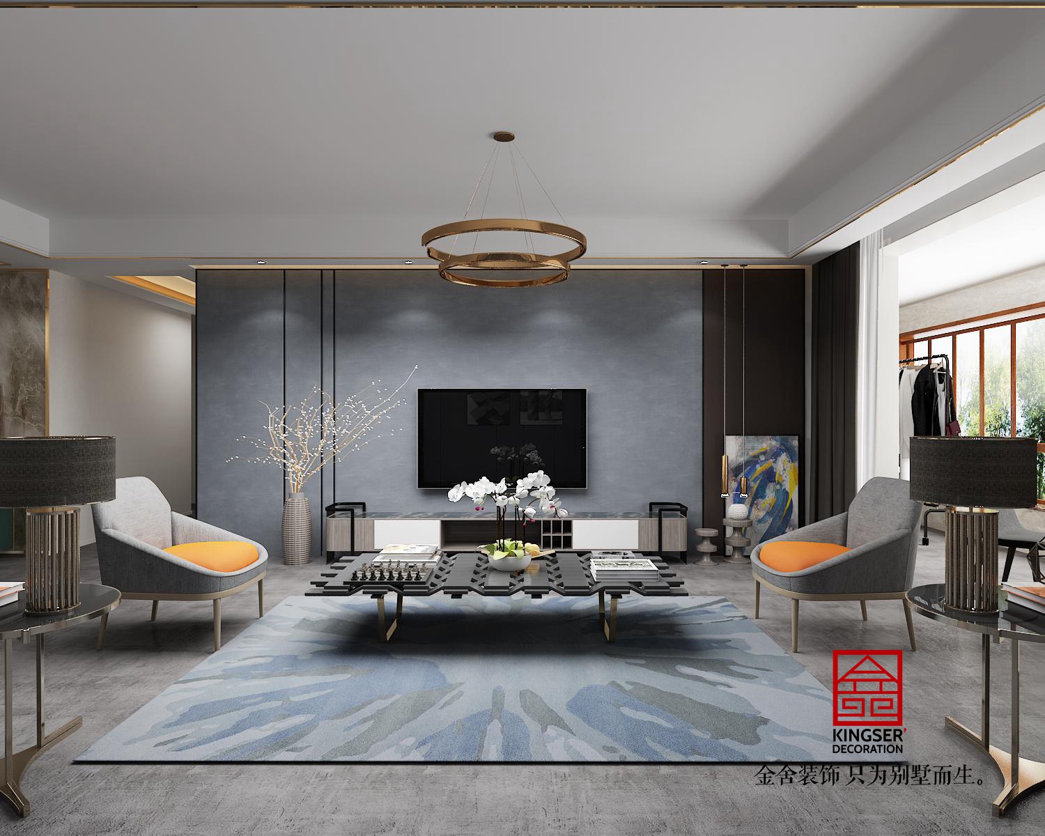 融創中心裝修-超現代風格-客廳