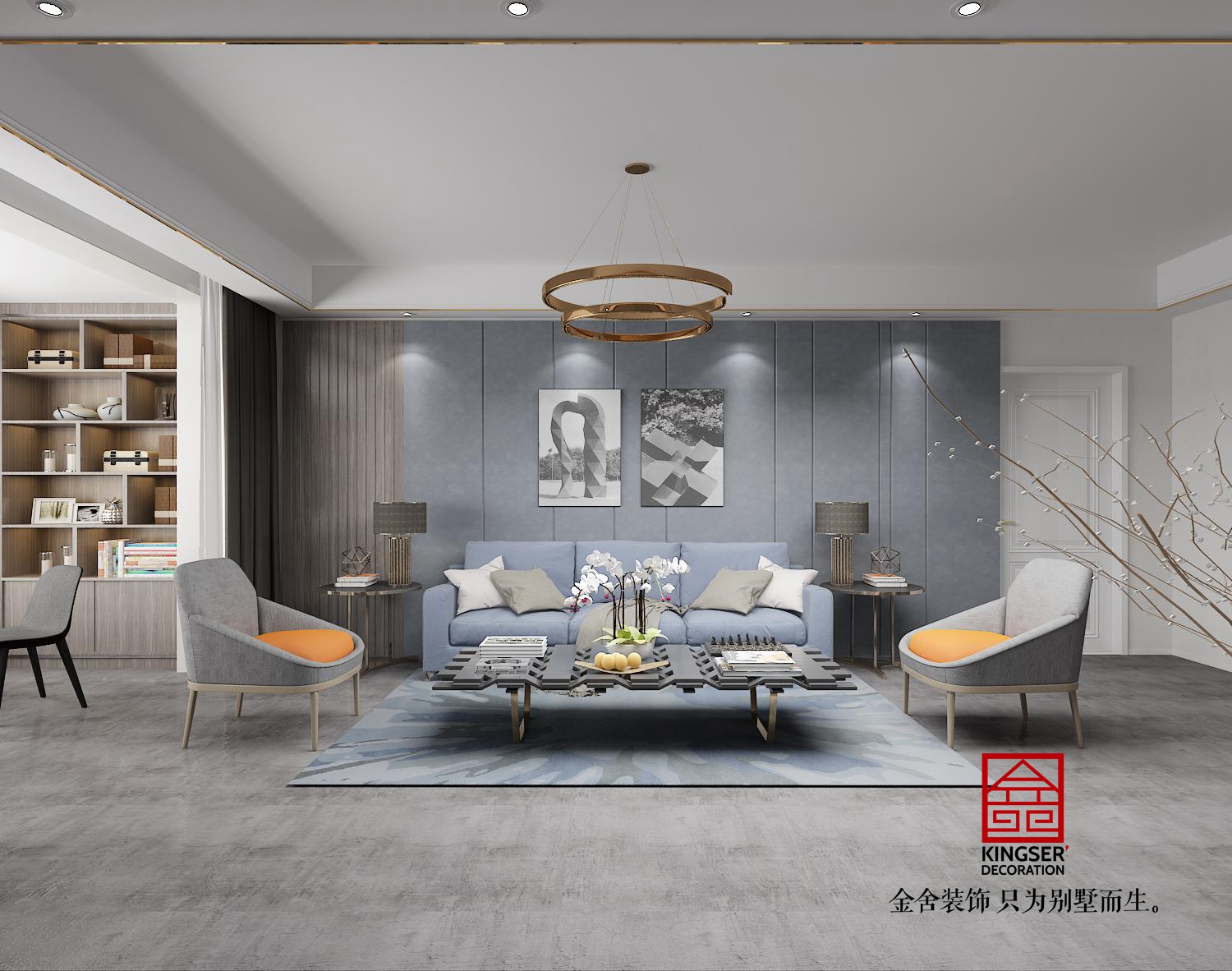 融創中心裝修-超現代風格-客廳