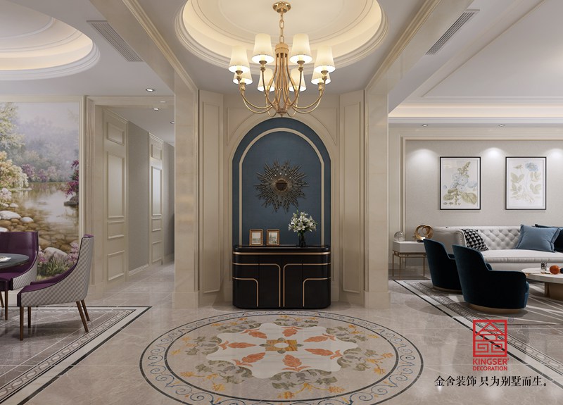 榮盛華府220平米歐式風格裝修-玄關