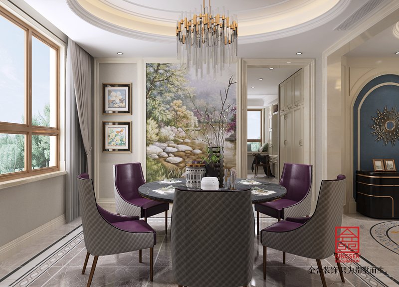 榮盛華府220平米歐式風格裝修-餐廳