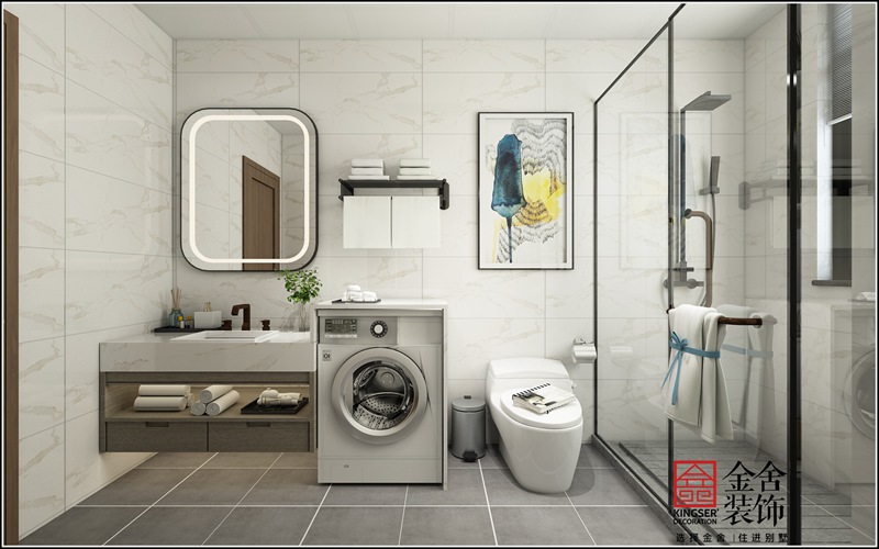 大者四期160平米輕奢風格裝修-衛生間