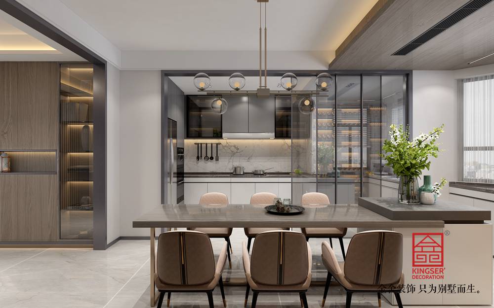 榮盛華府190平米裝修-現代風格-廚房
