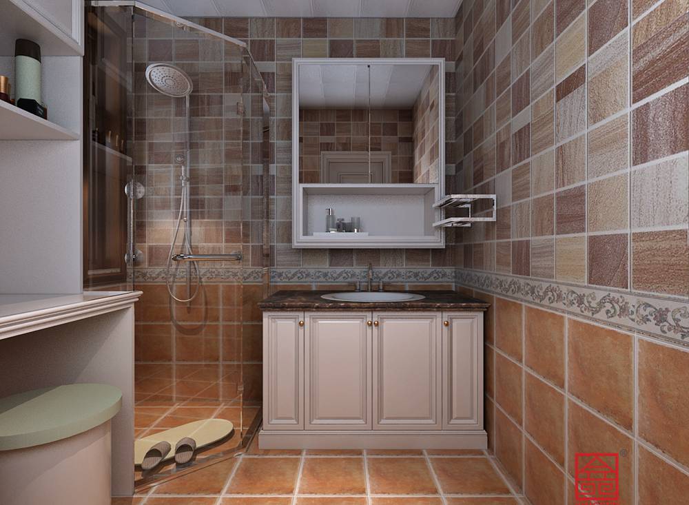 國賓壹號139平米裝修-歐式風格-衛生間