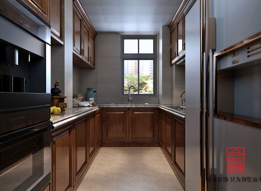 國賓壹號108平米美式風格裝修效果圖