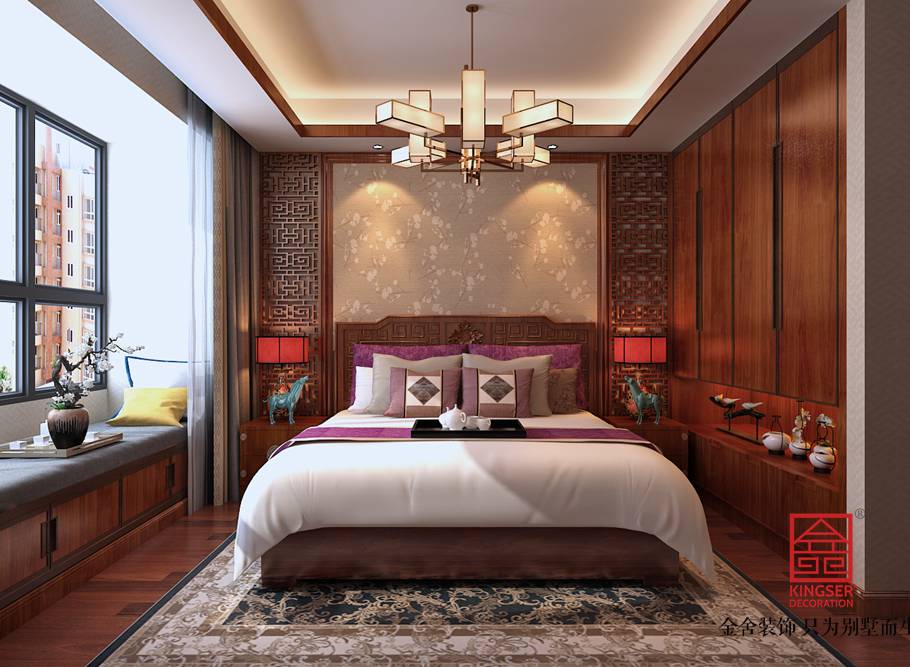 天山國賓壹號139平米中式風格裝修案例