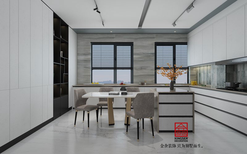 石家莊融創中心217平現代簡約風格裝修設計