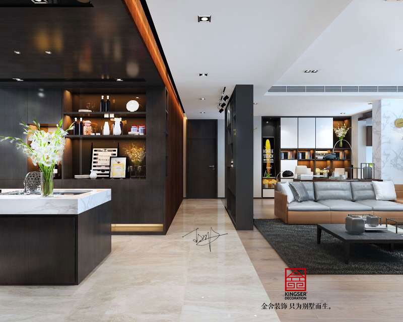 保利拉菲197平現(xiàn)代簡約風格效果圖