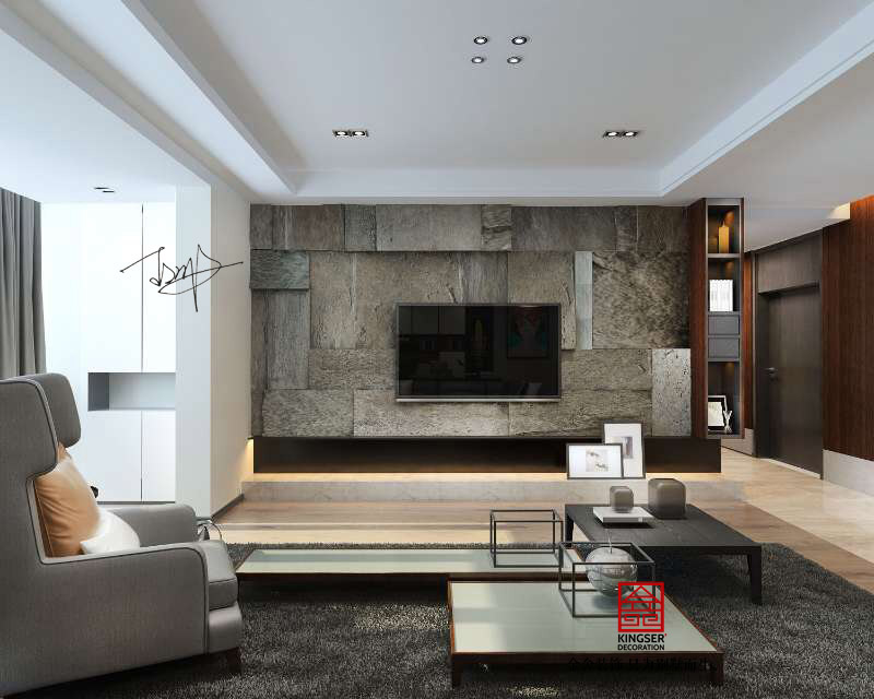 保利拉菲197平現(xiàn)代簡約風格效果圖