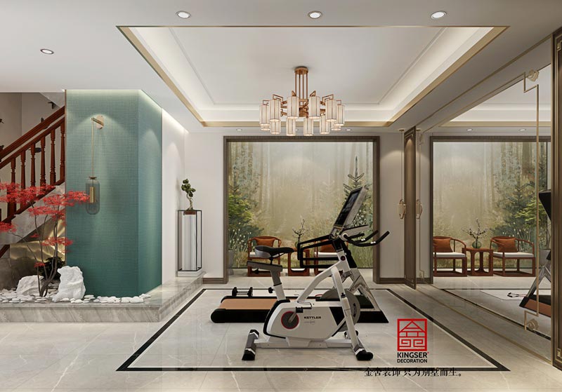 萬合名著下躍裝修260平米新中式風格效果圖