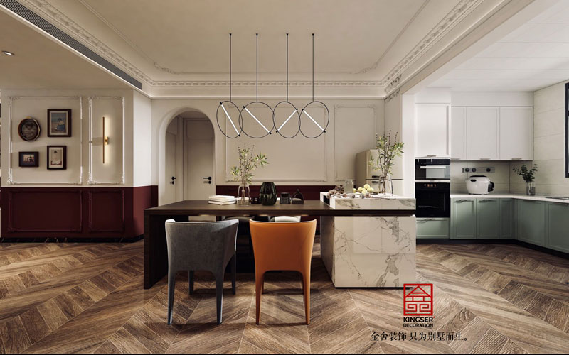 融創(chuàng)中心180㎡法式復古風格裝修