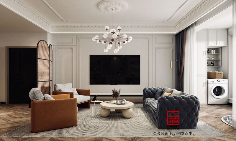 融創(chuàng)中心180㎡法式復古風格裝修