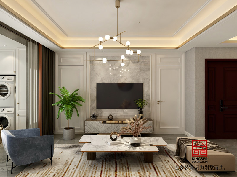 融創中心180㎡現代輕奢風格裝修