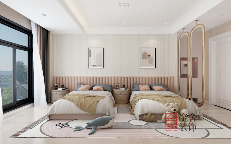 榮盛御府現代風格185平裝修效果圖