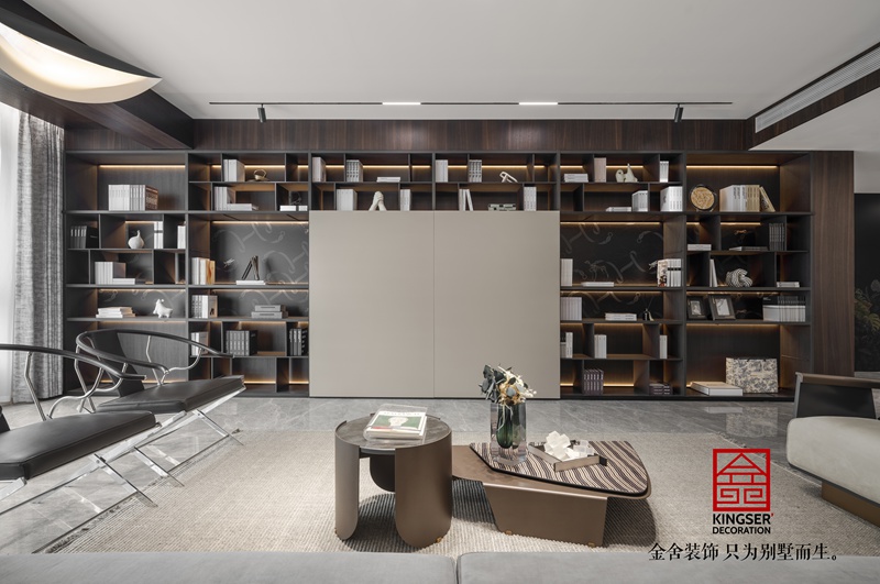 御河上院210㎡新中式風格裝修實景