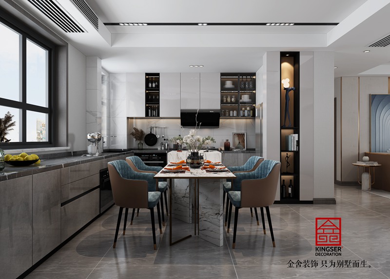 天洲視界城現代簡約裝修效果圖