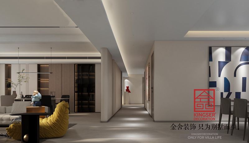 博星住宅樓260平現代風格裝修設計