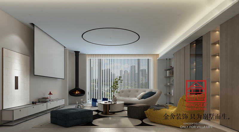 博星住宅樓260平現代風格裝修設計