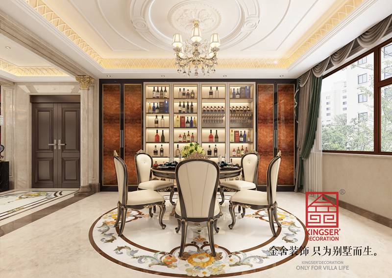 安平天閱東方300㎡歐式風格裝修效果圖