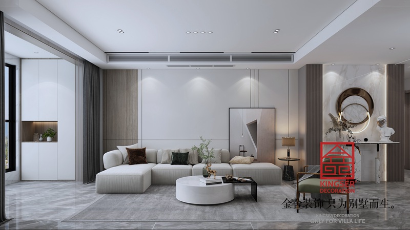 融創中心180平現代輕奢風格裝修設計