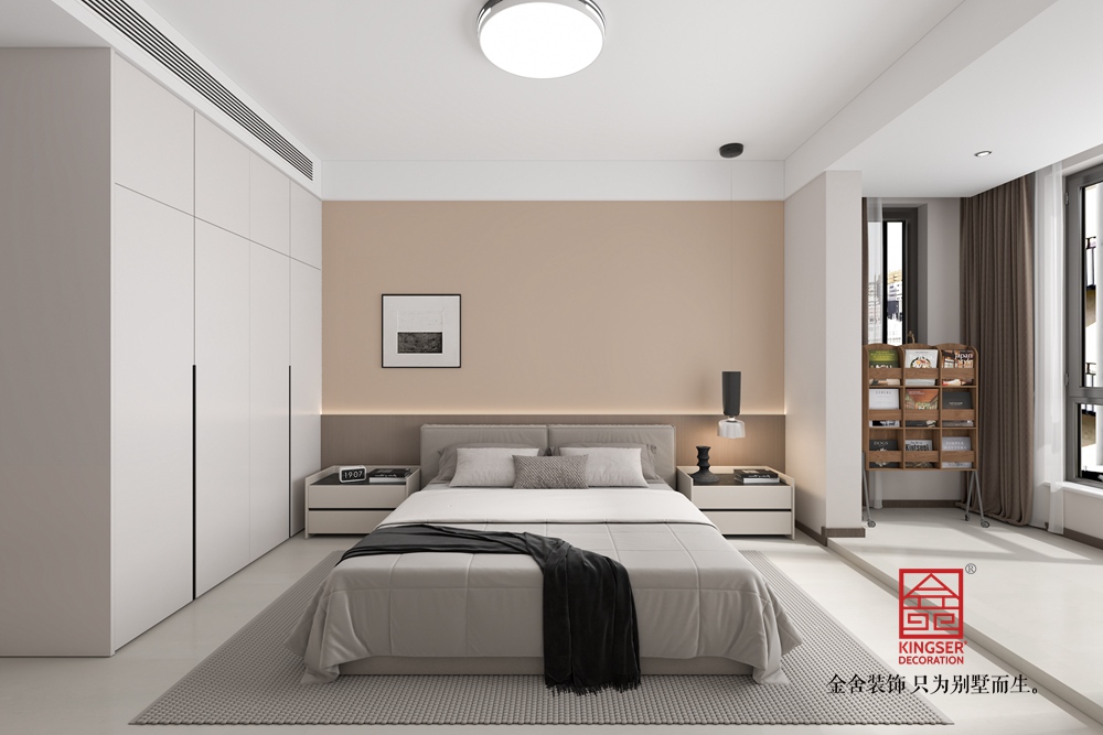 維多利亞158平米極簡風格裝修-臥室