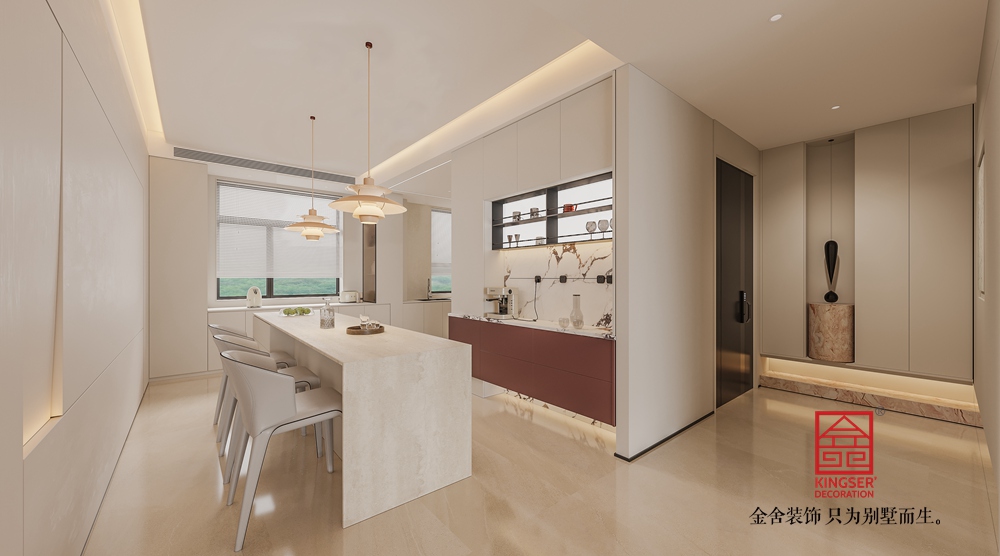 沙河自建別墅400平米現(xiàn)代簡約風(fēng)格裝修-衣帽間