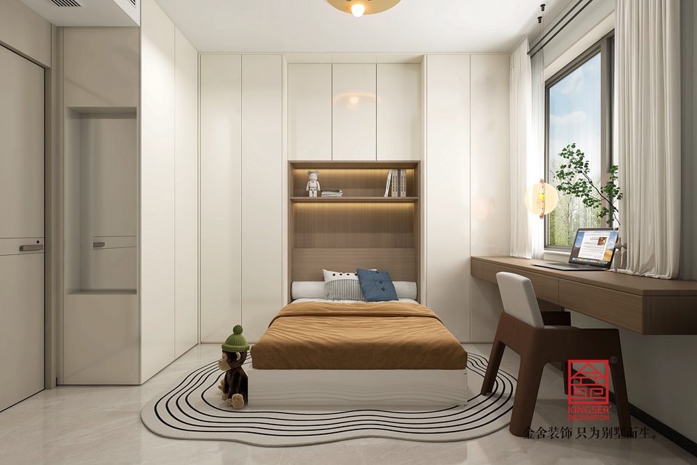 維多利亞135平米現代簡約風格裝修-臥室