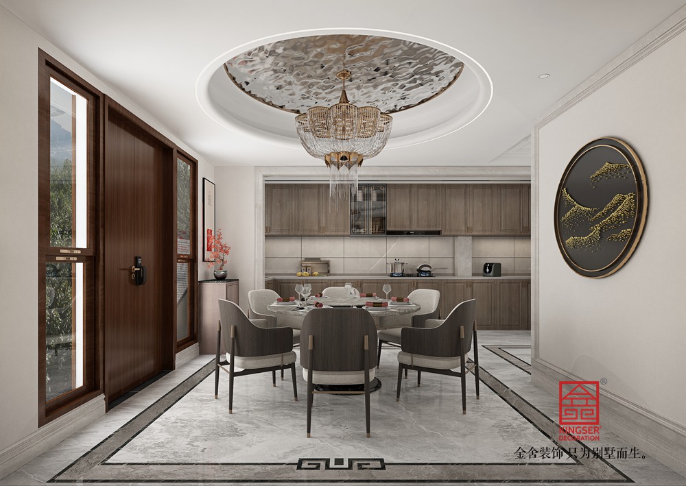 榮盛御府360平米新中式風(fēng)格裝修-餐廳