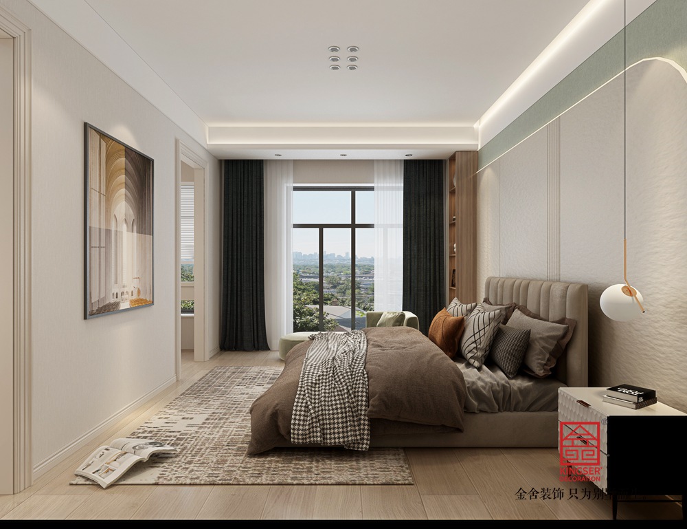 榮盛御府415平米輕法極簡(jiǎn)裝修-臥室
