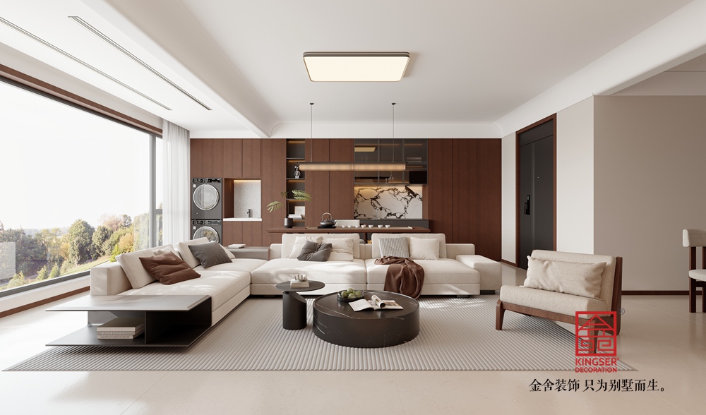 國和天禧159平米現代簡約-客廳