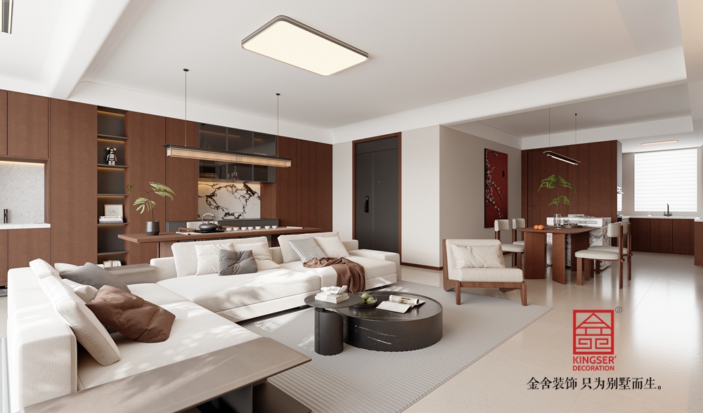 國和天禧159平米現代簡約-客廳